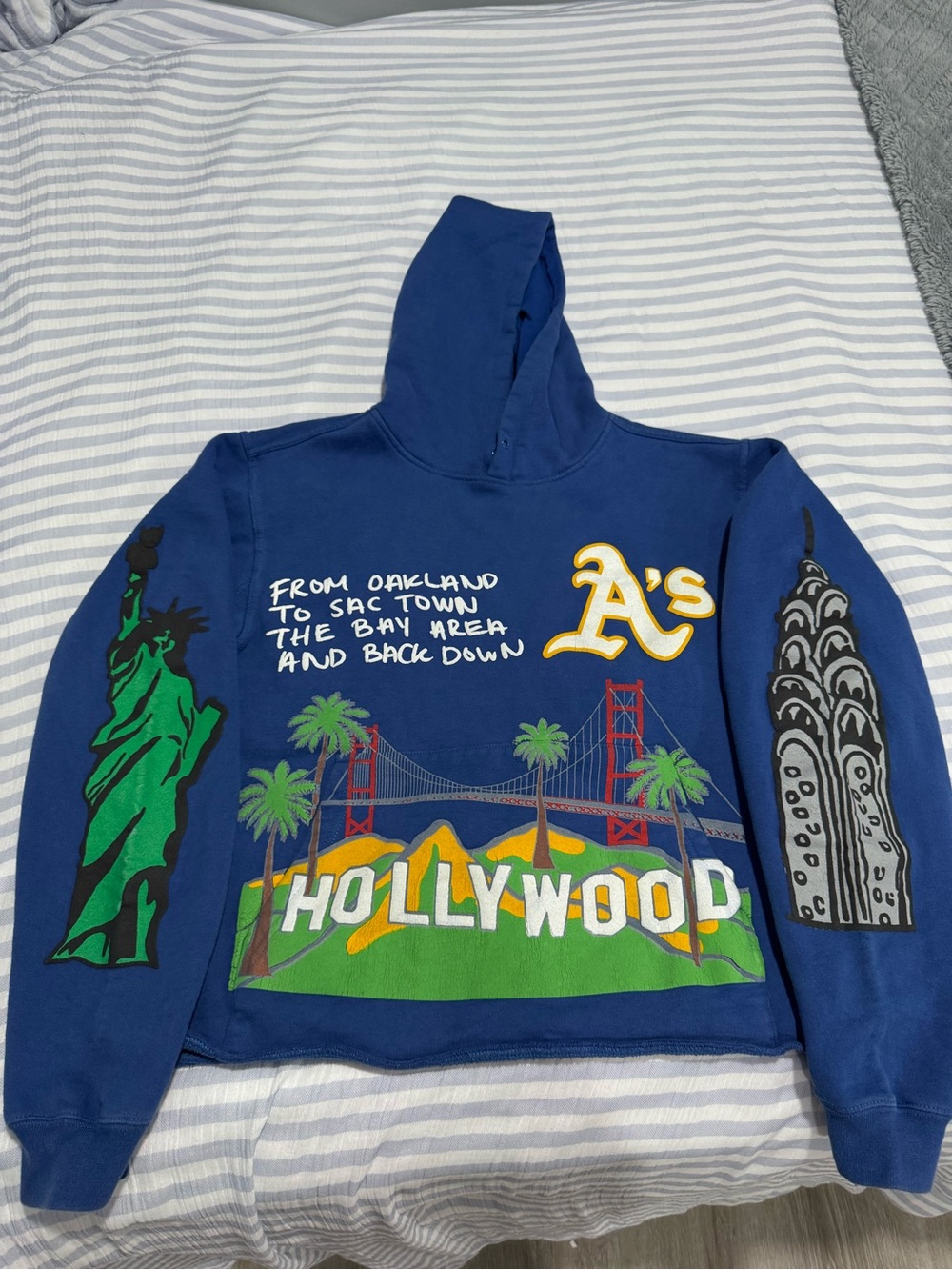 Homme + Femme Cali to NYC Blue Hoodie